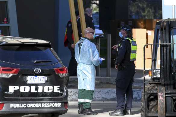 The Flemington towers last July when residents were forced into lockdown without warning due to the COVID-19 pandemic. 