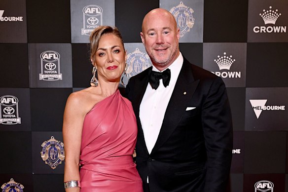 Cate and Luke Sayers in September 2024, three months before the photo scandal erupted.