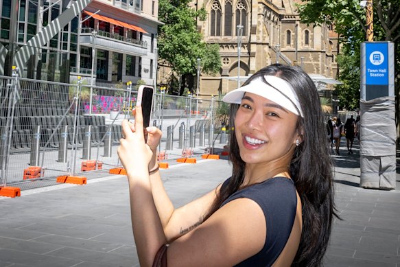 Southbank resident Tina Kuang at the soon-to-be reopened City Square. 
