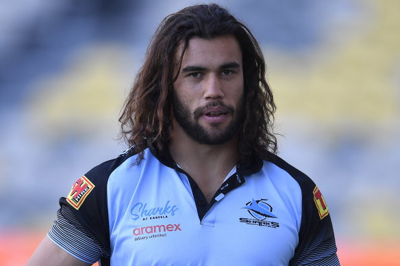 Cronulla Sharks forward Toby Rudolf.