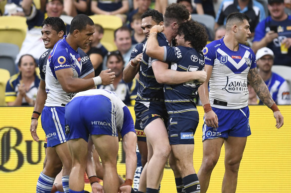 The consistency of the NRL’s send-off and sin bin rules has come into question after Jack Hetherington became the first Bulldog player in 14 years to be sent off for a coathanger on Valentine Holmes. 