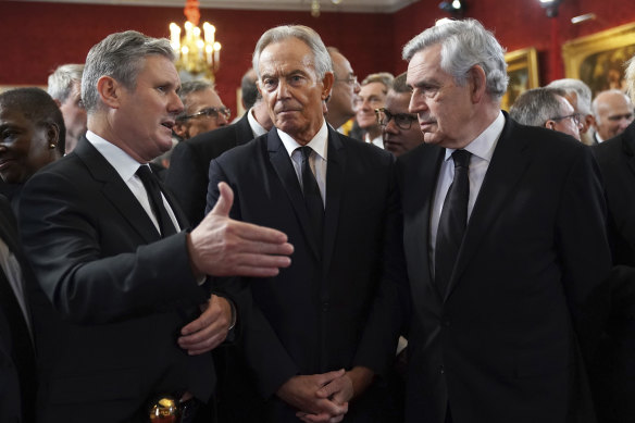 Labour leader Sir Keir Starmer (left) tasked former prime minister Gordon Brown (right) with reviewing plans for constitutional change in Britain. 