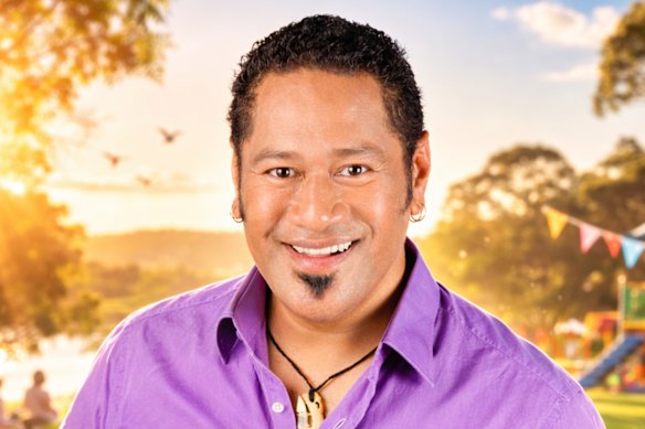 Jay Laga’aia performs at Tumbalong Kids.