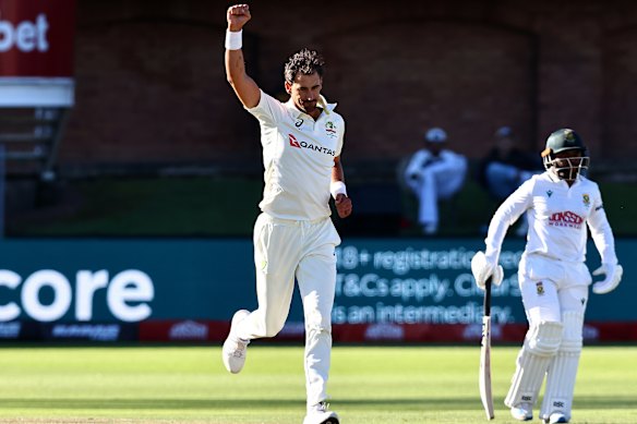 Starc gets Breetzke.
