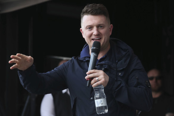 English Defence League founder Tommy Robinson.