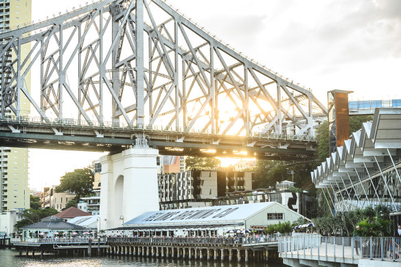 Revel by the river at Howard Smith Wharves.