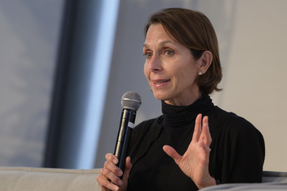 Jayne Hrdlicka, chief executive of Virgin Australia, has been under fire for COVID-19 comments.