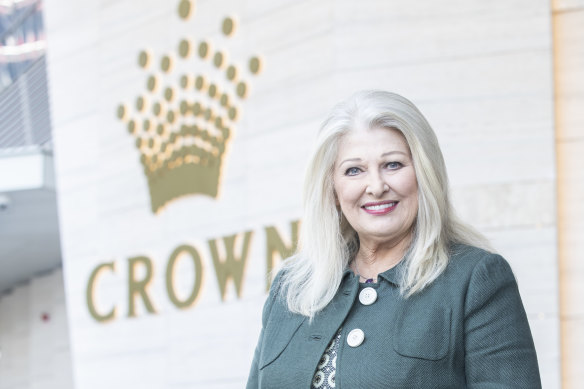 Helen Coonan said she does not expect to occupy the top job at Crown for long. 
