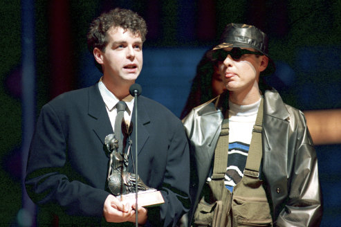 The Pet Shop Boys, pictured in February 1988.