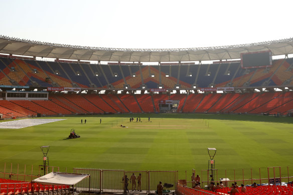 The Narendra Modi Stadium in Ahmedabad can hold up to 130,000 people.