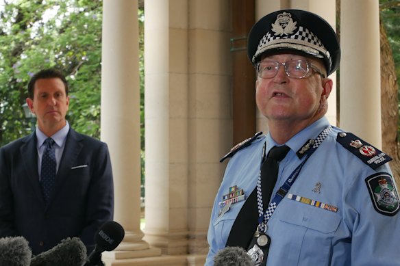 Queensland Police Commissioner Steve Gollschewski.