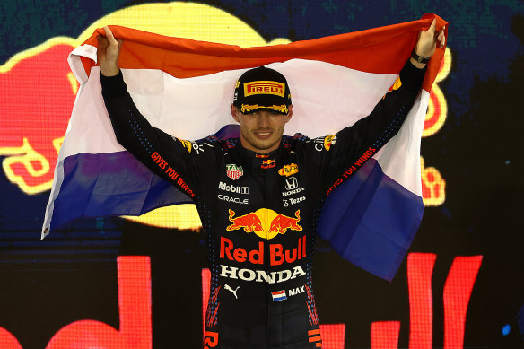 New world champion Max Verstappen.