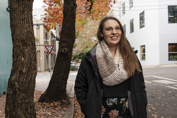 “We still have to be careful about it”: Fully-vaccinated speech pathologist Lucy Bryant urges caution.