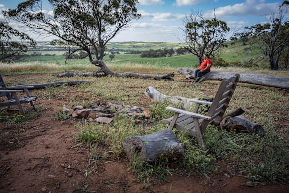 A dedicated yarning-circle location on Susan Downes’ farm is regularly
visited by a local women’s group, who gather there to share stories.