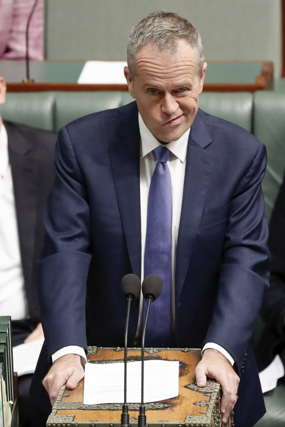 Bill Shorten during Question Time on the last sitting day of the fortnight.