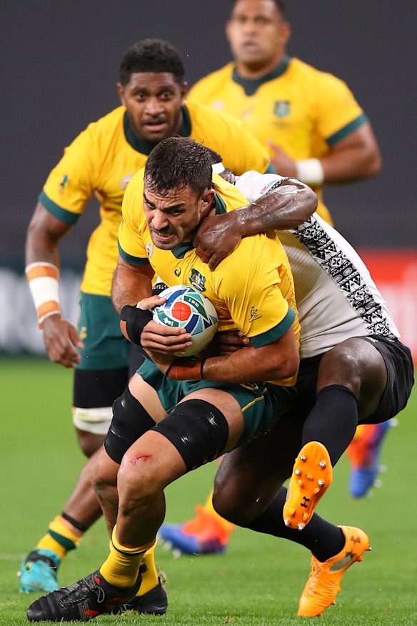 Arnold in action at the 2019 Rugby World Cup.