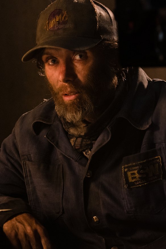 Murphy sports a hairier look in A Quiet Place Part II.