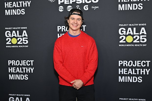 Lukas Forchhammer of the band Lukas Graham appears at the World Mental Health Day Gala in New York on Oct. 9, 2025.