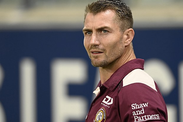 TOWNSVILLE, AUSTRALIA - APRIL 16: Sea Eagles coach Kieran Foran looks on before the start of the round seven NRL match between North Queensland Cowboys and Manly Sea Eagles at Qld Country Bank Stadium, on April 16, 2026, in Townsville, Australia. (Photo by Ian Hitchcock/Getty Images)