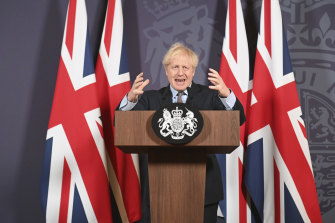 British Prime Minister Boris Johnson. The UK is among the Western countries to have secured vaccines from multiple  suppliers – in some cases doses exceed the number of people needing to be vaccinated.