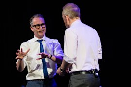 James Schloeffel and Charles Firth follow their North Star.