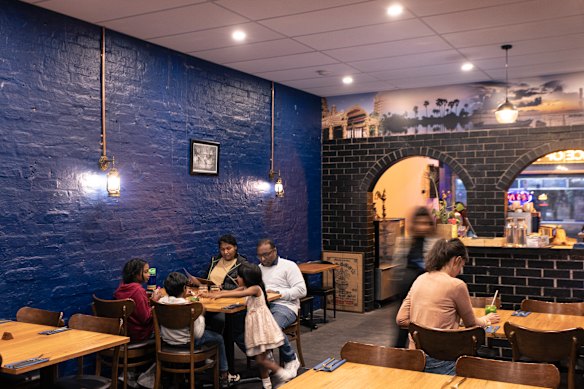 Prince of Yazh’s midnight-blue dining room.