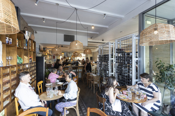 Taverna is housed in the former Hellenic Republic site on a Brunswick East corner.
