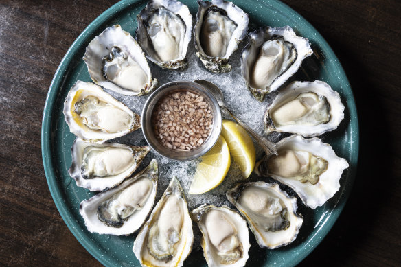 Go-to dish: The oyster selection is fun to slurp your way around the Australian coast.