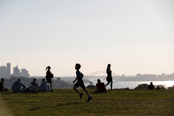 Bridge not too far: Dudley Page Reserve, in Dover Heights.