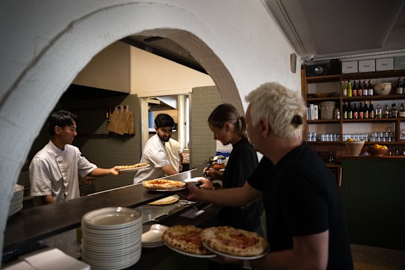 The restaurant is pumping on Friday nights in summer.