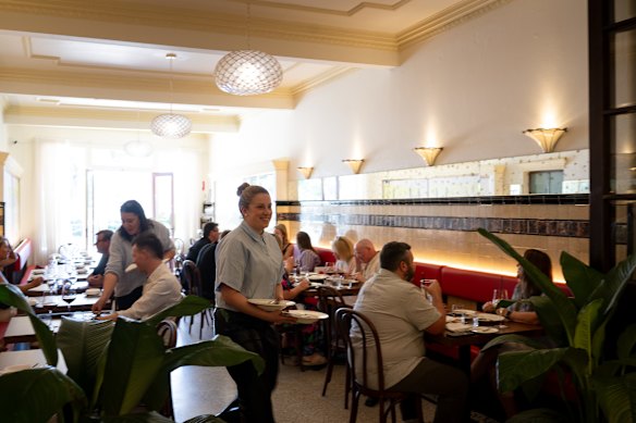 Co-owner and chef Sarah Cremona on the floor at Orson.