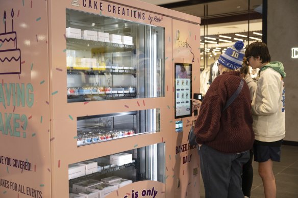 Australia’s first cake vending machine, from Cake Creations by Kate.