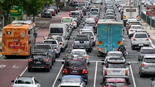 The increase in the congestion levy is designed to reduce the amount of traffic in inner Melbourne.