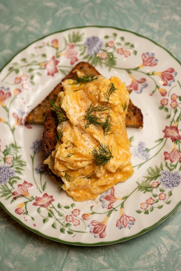 Honest scrambled eggs.