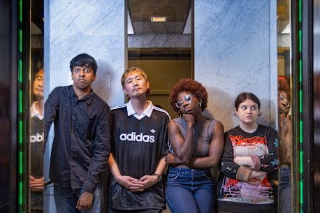 Comedians Tarang Hardikar, Takashi Wakasugi, Anisa Nandaula and Sez. 