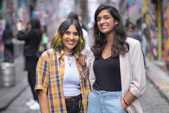 Vidya Makan, left, and Sonya Suares are bringing The Lucky Country to Melbourne.