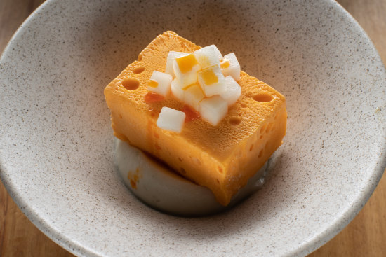 The go-to dish: Chilli oil parfait is a riot of bold flavours.