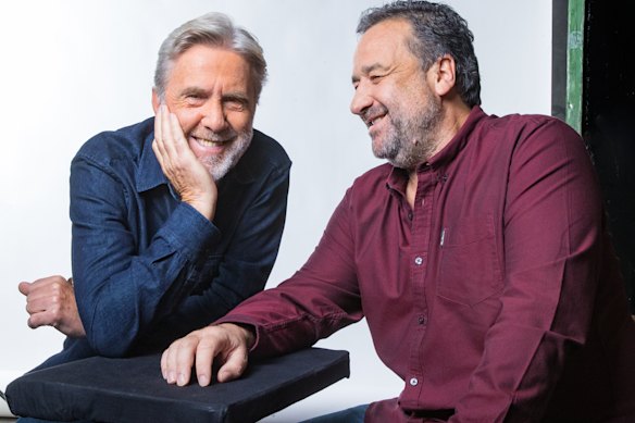 Glenn Robbins (left) and Mick Molloy, co-hosts of Glenn and Mick’s Celebrity Intervention.