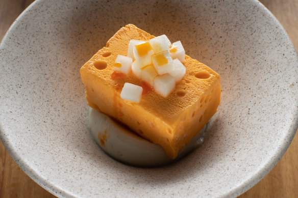 The go-to dish: Chilli oil parfait is a riot of bold flavours.