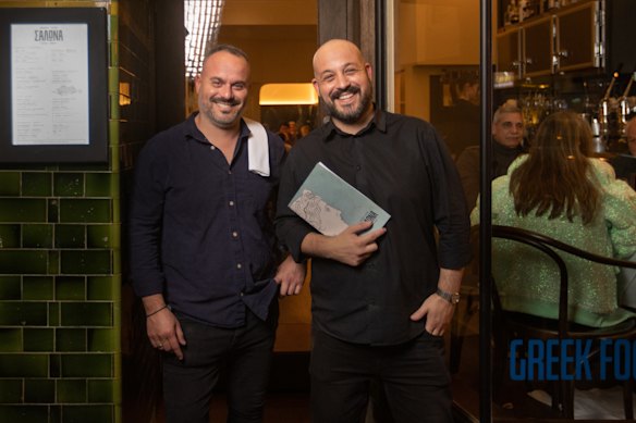 Salona owners Stavros and Alex Konis.