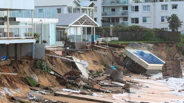 The 2016 east coast low caused significant damage at Sydney’s Collaroy Beach.