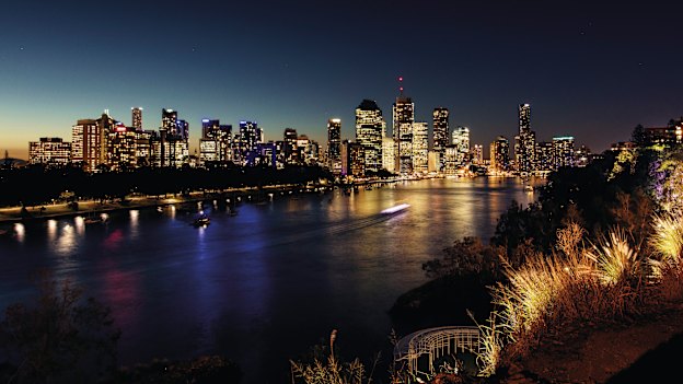The sun sets on the Brisbane River, which was once treated like a sewer.