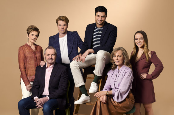 A mix of familiar and new faces appear in the re-launched Australian series Neighbours.