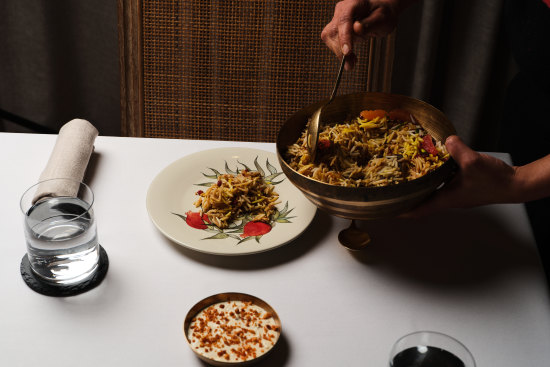 Enter Via Laundry’s winter menu explores rich and luxurious Mughlai dishes such as shirin pulao, a goat biryani.