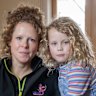 Carly Brown-McErlain with her daughter Ayda, 6, said she spent about $300 on school uniforms. 
