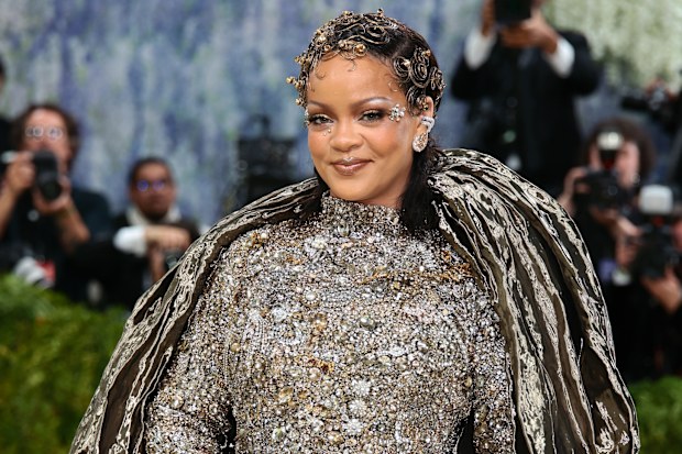 Rihanna attends the 2026 Met Gala celebrating "Costume Art" at the Metropolitan Museum of Art on May 04, 2026 in New York City. 