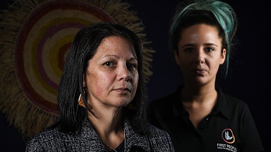 Karinda Taylor (Chairperson) and Stevie-lee Ryan (Aboriginal Health Practitioner).