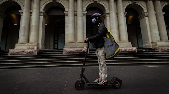 Electric scooters are becoming a common sight on the streets of Melbourne.