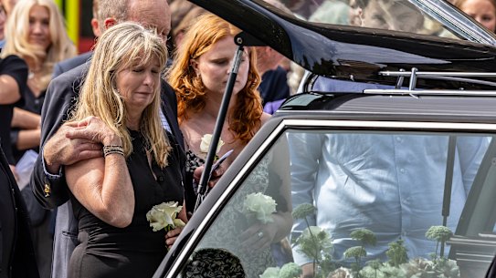 The funeral of the late teen rower Edward Millear.