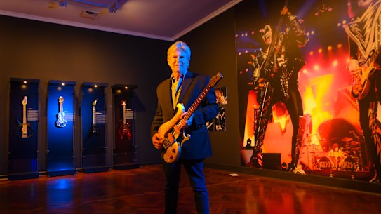 HP Newquist at Medieval to Metal: The Art and Evolution of the Guitar in Ballarat.